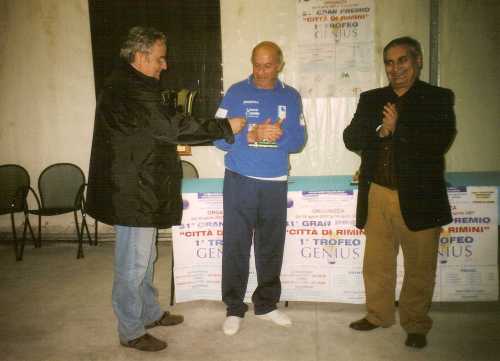 1° Trofeo di Bocce Genius 10 - 14 aprile 2007: la foto riprende una fase delle premiazioni.