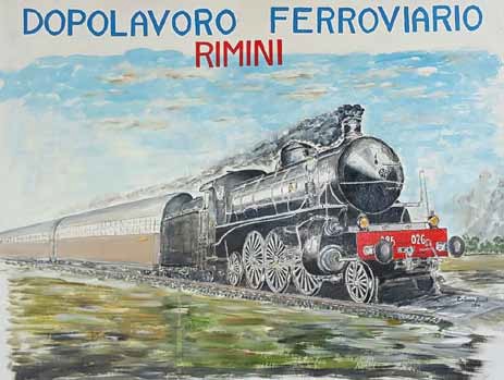  Il Murales che il socio Benito Colonna ha cos&igrave; abilmente dipinto su un fabbricato del DLF. 